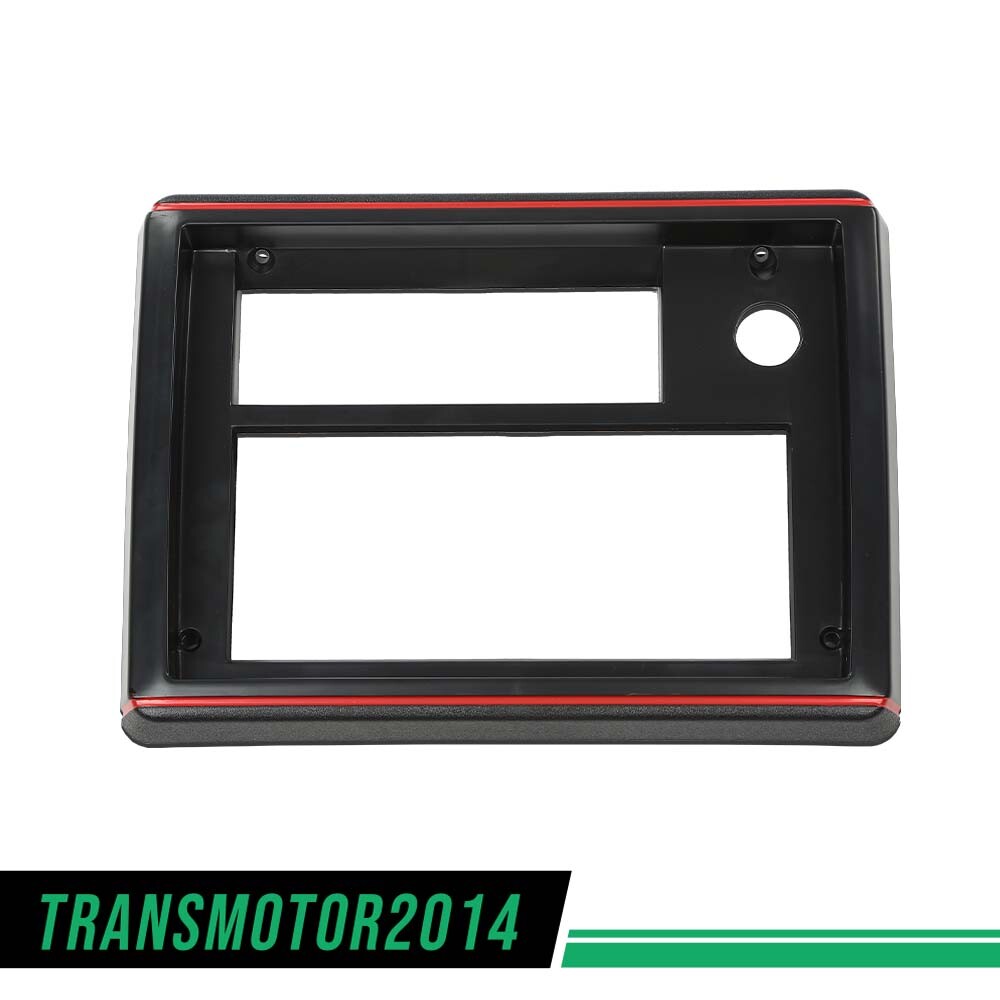 Fit For 81 88 El Camino Monte Carlo SS Radio Face Plate Black w/ Red Trim New