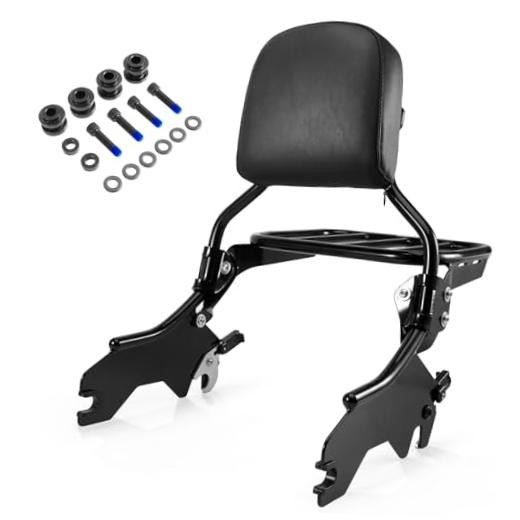 Low Rider Sport Glide Holdfast Sissy Bar Upright For FXLR/S/ ST, FLSB/S Black