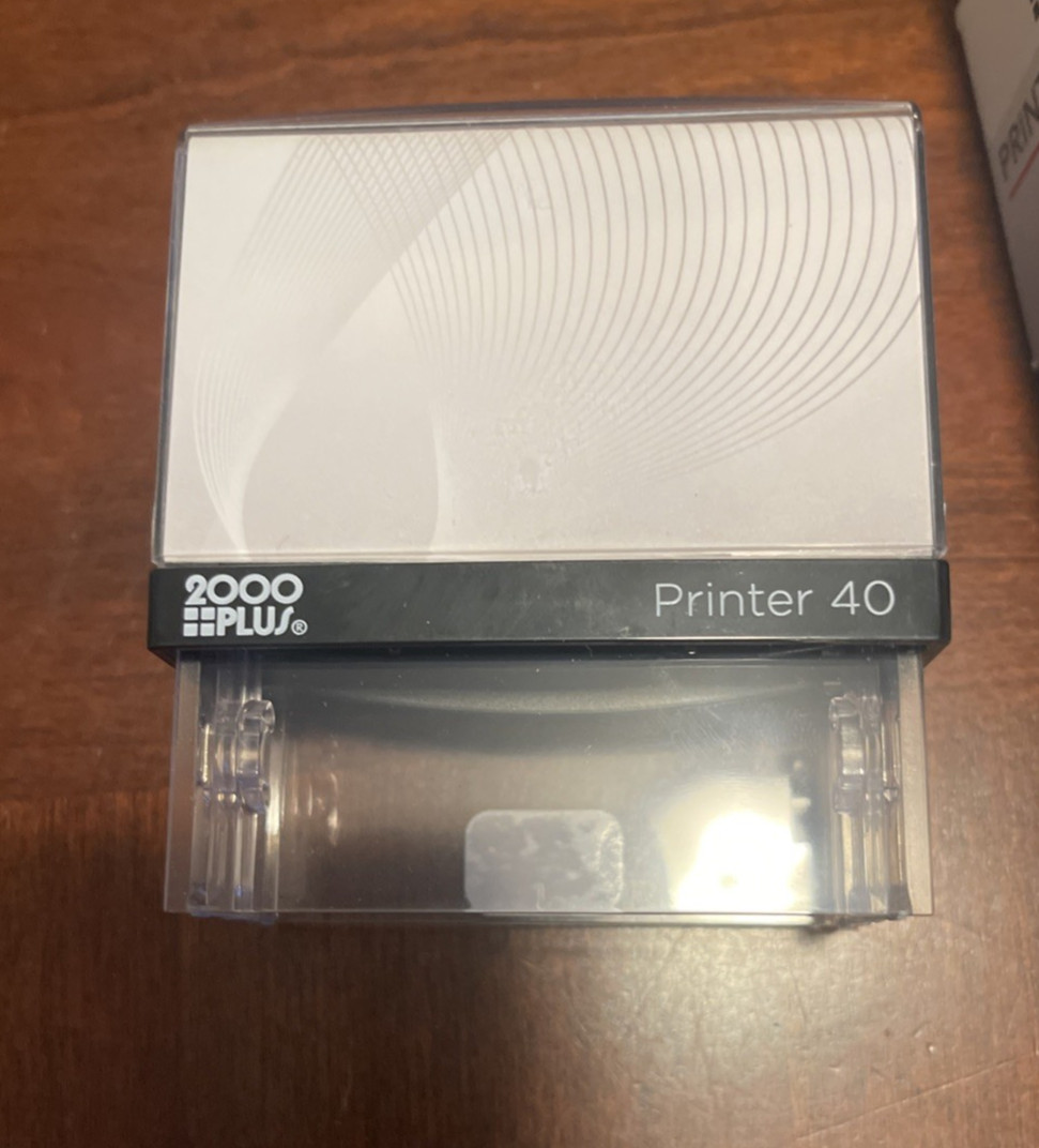 2000 Plus Printer 40 Self-Inking Stamp Housing (no stamp plate) black ink