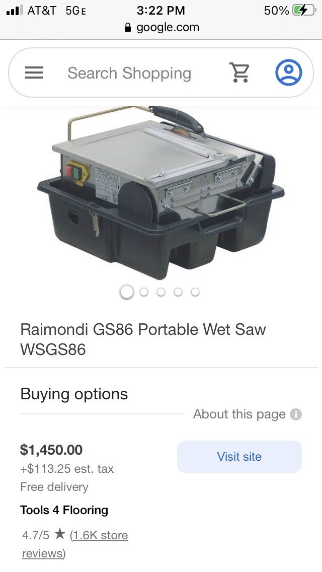 Portable Tile Saw