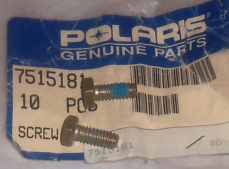 POLARIS PURE OEM NOS ATV SNOWMOBILE PWC SCREW PACK OF FOUR (4)  7515181