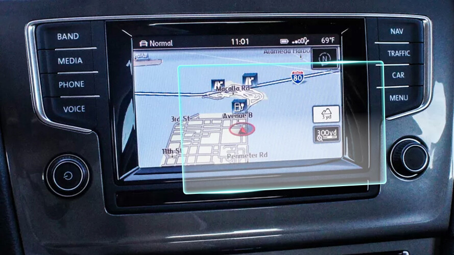 Crystal Clear Screen Protector for 2015 Volkswagen eGolf 5.8" Navigation