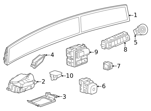 Genuine GM Trailer Brake Control Switch 86515223