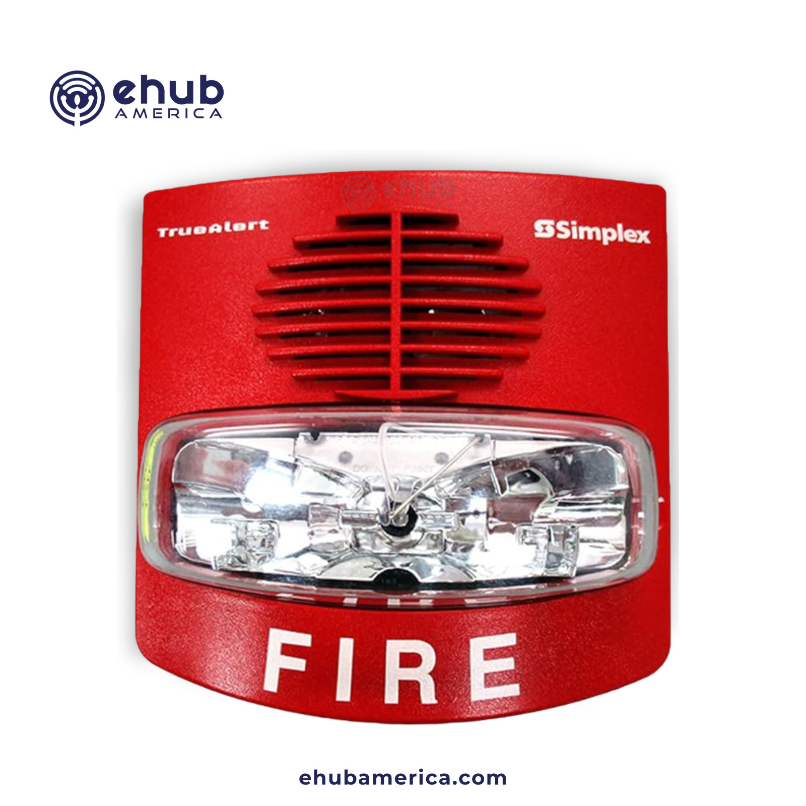 Simplex WP MC AV Non-Addr Wall Mount Red Fire Alarm Appliance 4906-9131
