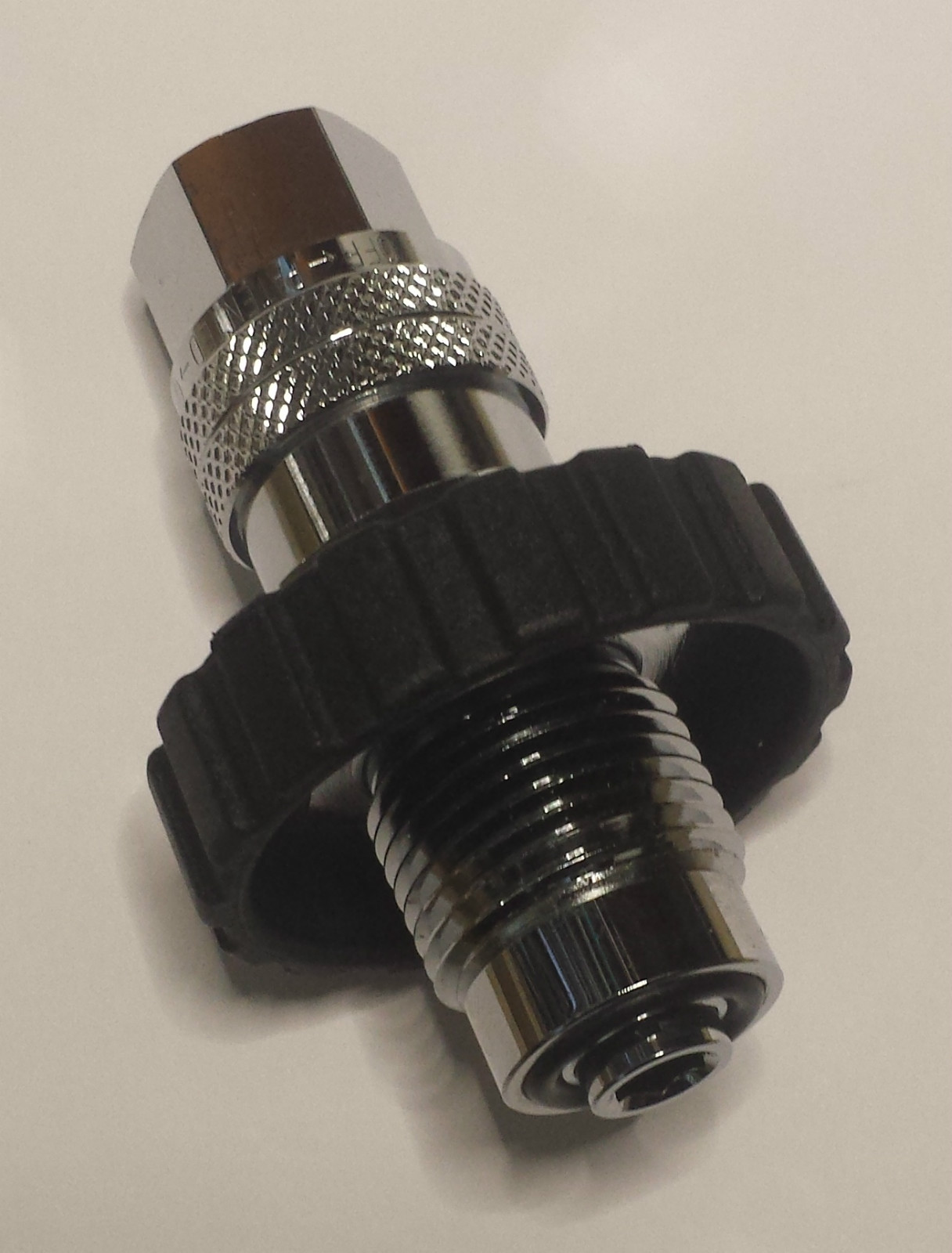 SCUBA DIN Fitting to 1/4" NPT Female (with Bleed)