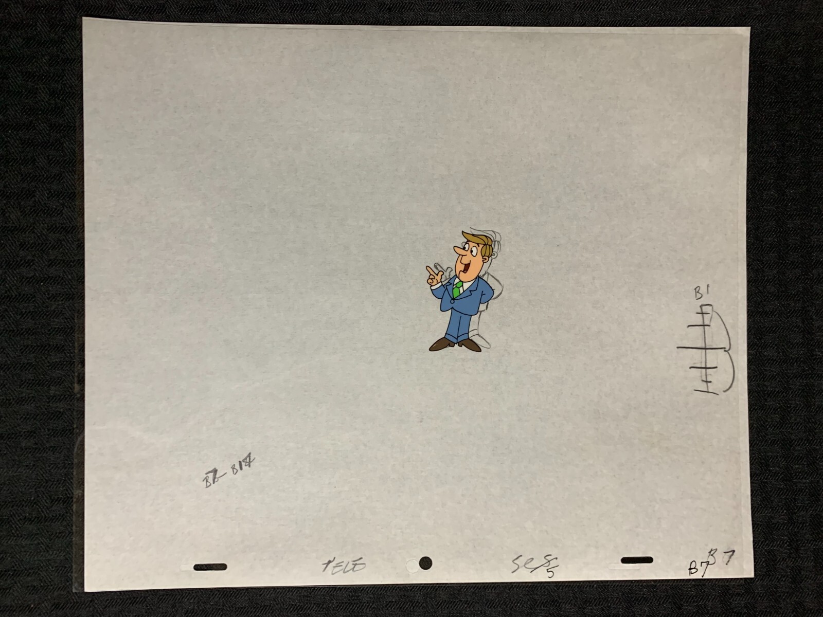 HEY CULLINS MAN Commerial 12.5x10.5" Cartoon Animation Cel - Man SC5 B-07