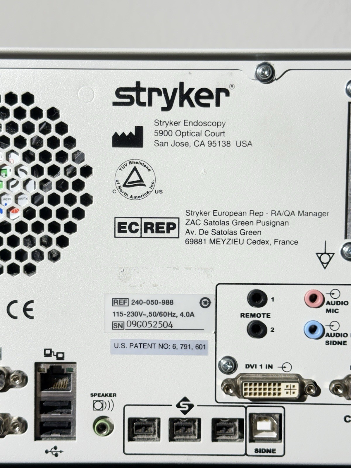 Stryker 0240050988 SDC Ultra HD Endoscopic Information Image Management Console