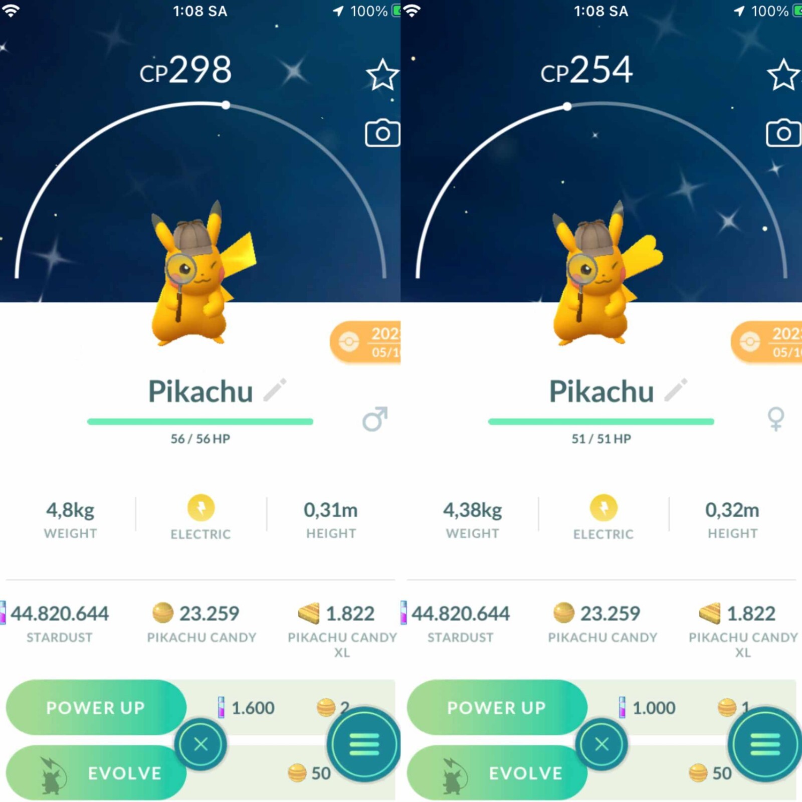 Pokemon Shiny Pikachu Wearing a Detective Hat - TRA'DE GO - Read Description