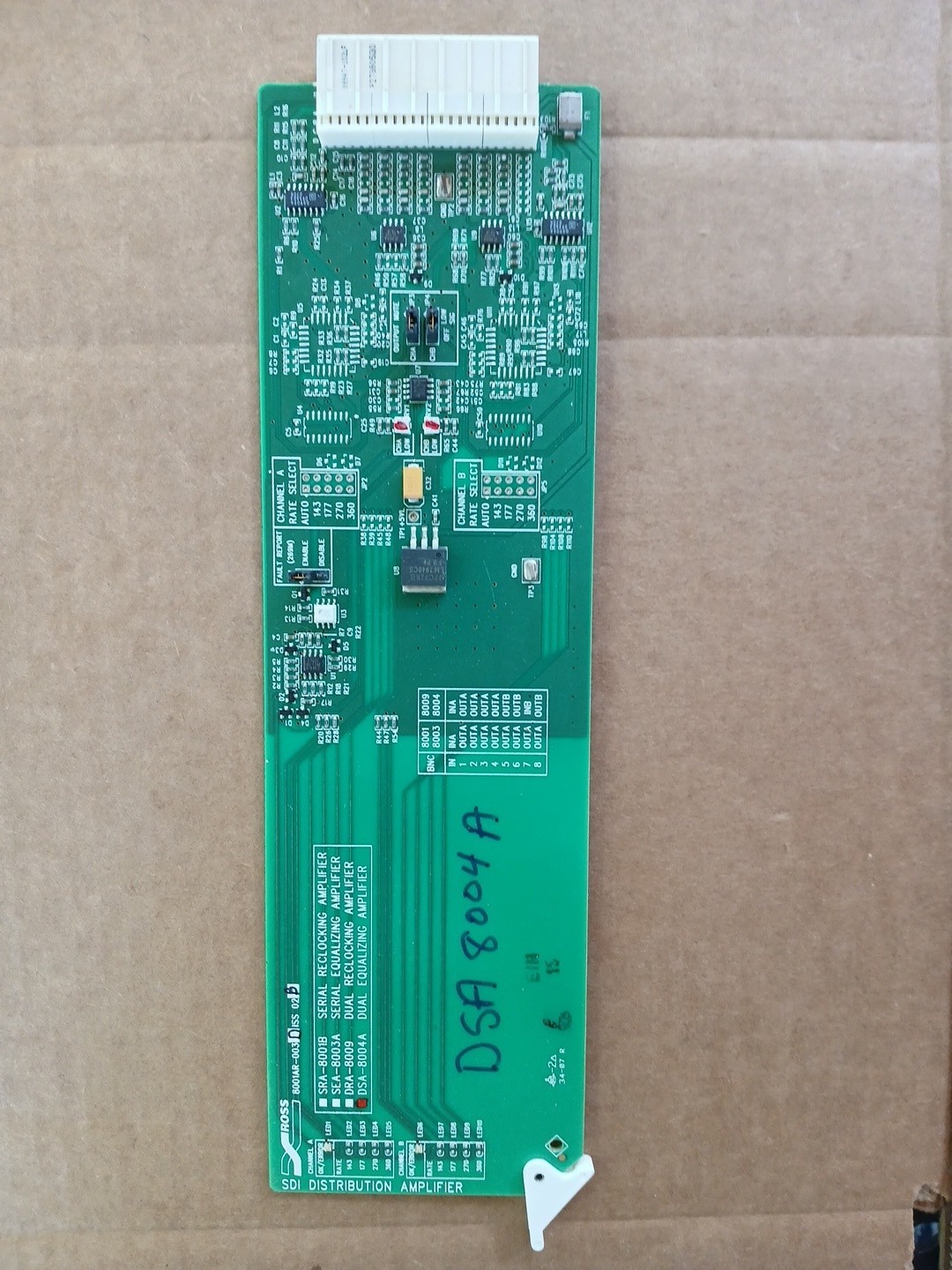 Ross Video 8001AR-003 SDI Distribution Amplifier Mainboard - 8000 Series
