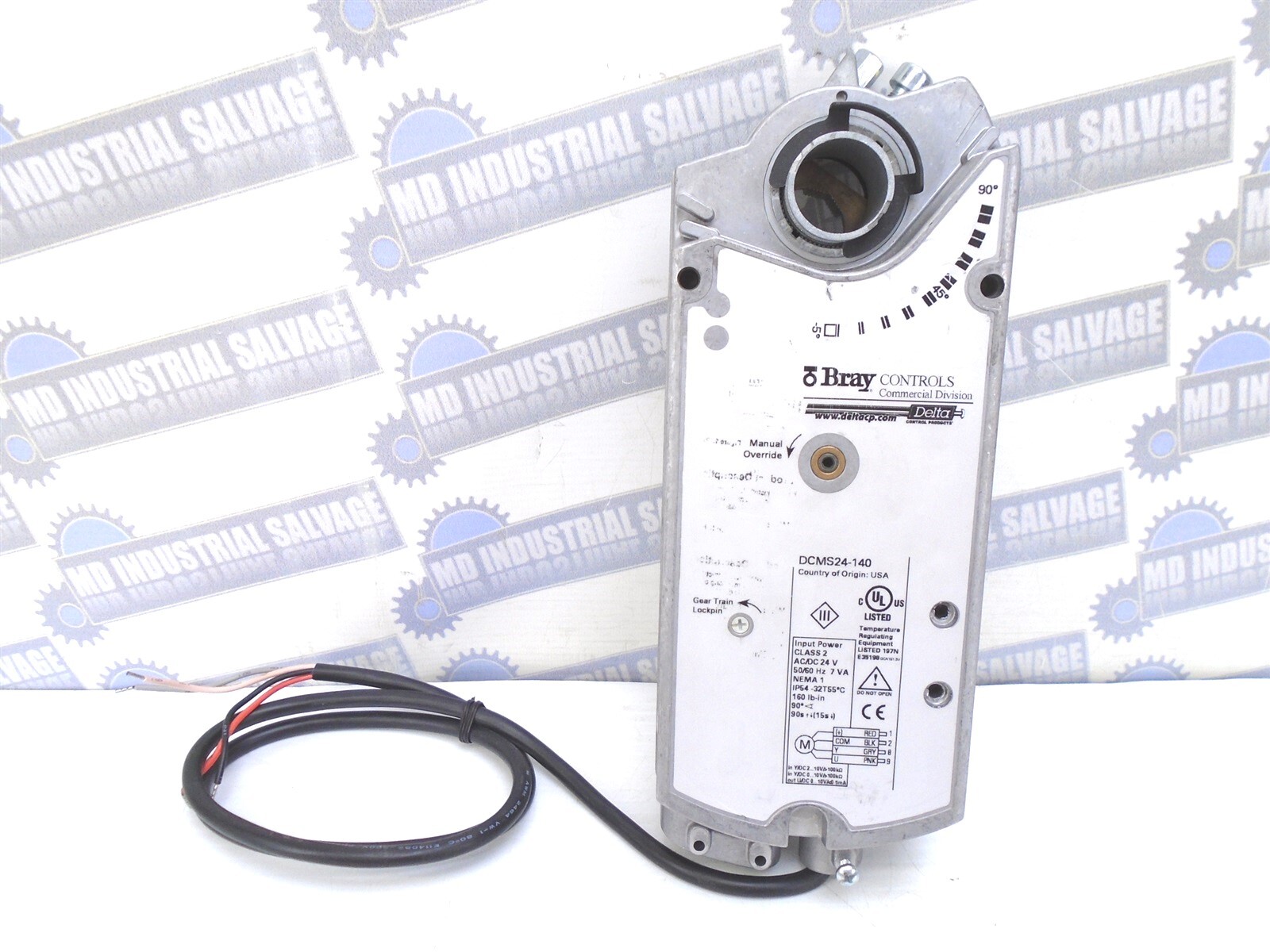BRAY - DCMS24-140 - DAMPER & VALVE ACTUATOR - 24VAC/DC 140lb. 90° Spring Return