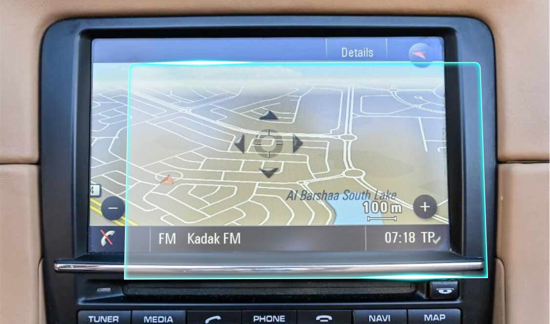 Crystal Clear Screen Protector for 2014 Porsche Boxster Vehicle Navigation