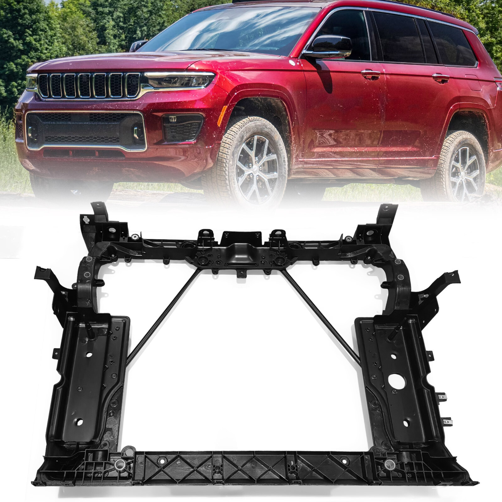 Front Radiator Support Assembly for Jeep WK WK2 Grand Cherokee L 2021 2022-2023