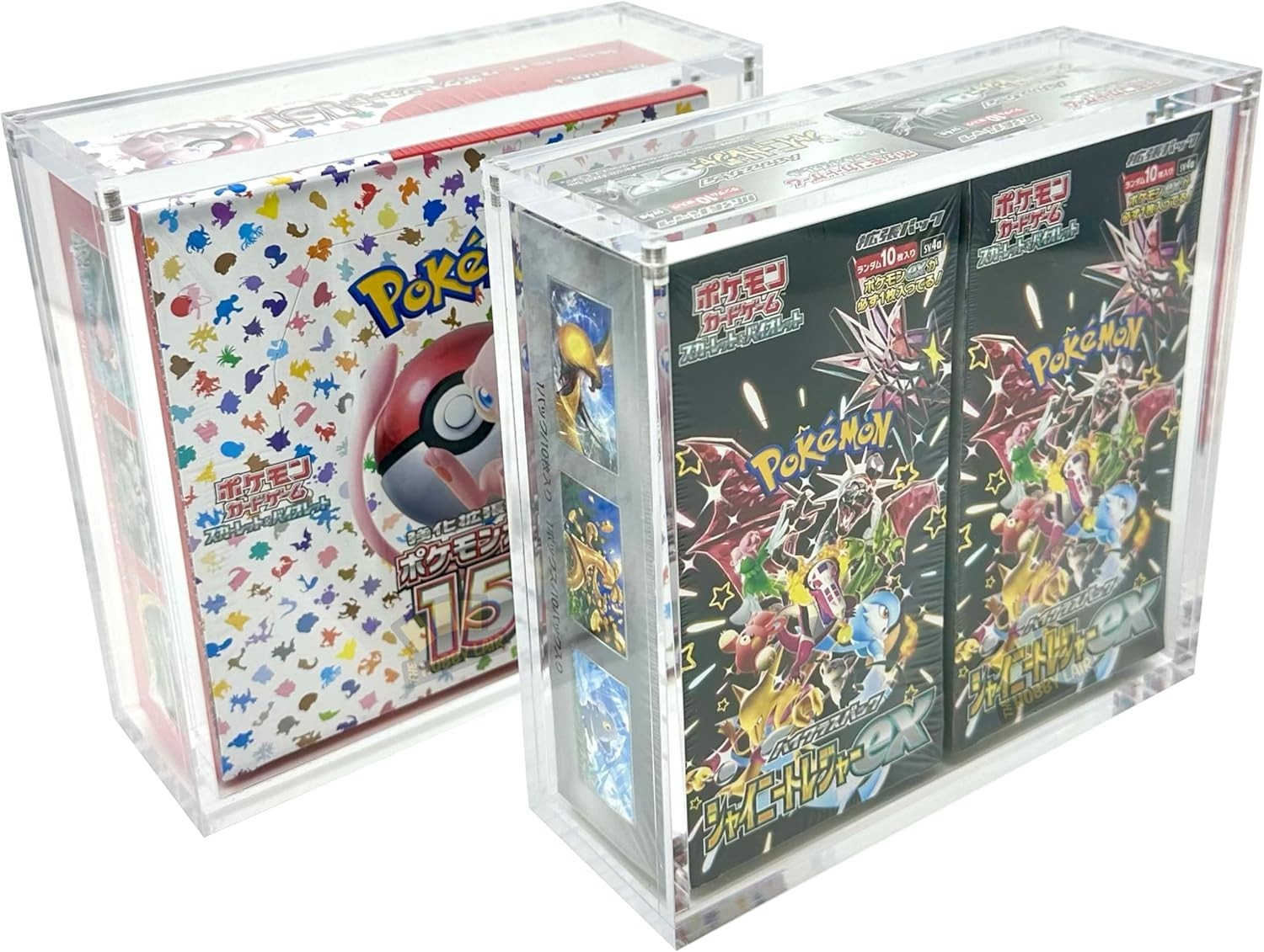 MAGNETIC ACRYLIC Japanese Pokemon Booster Box Case Protector - 99% UV Rejection