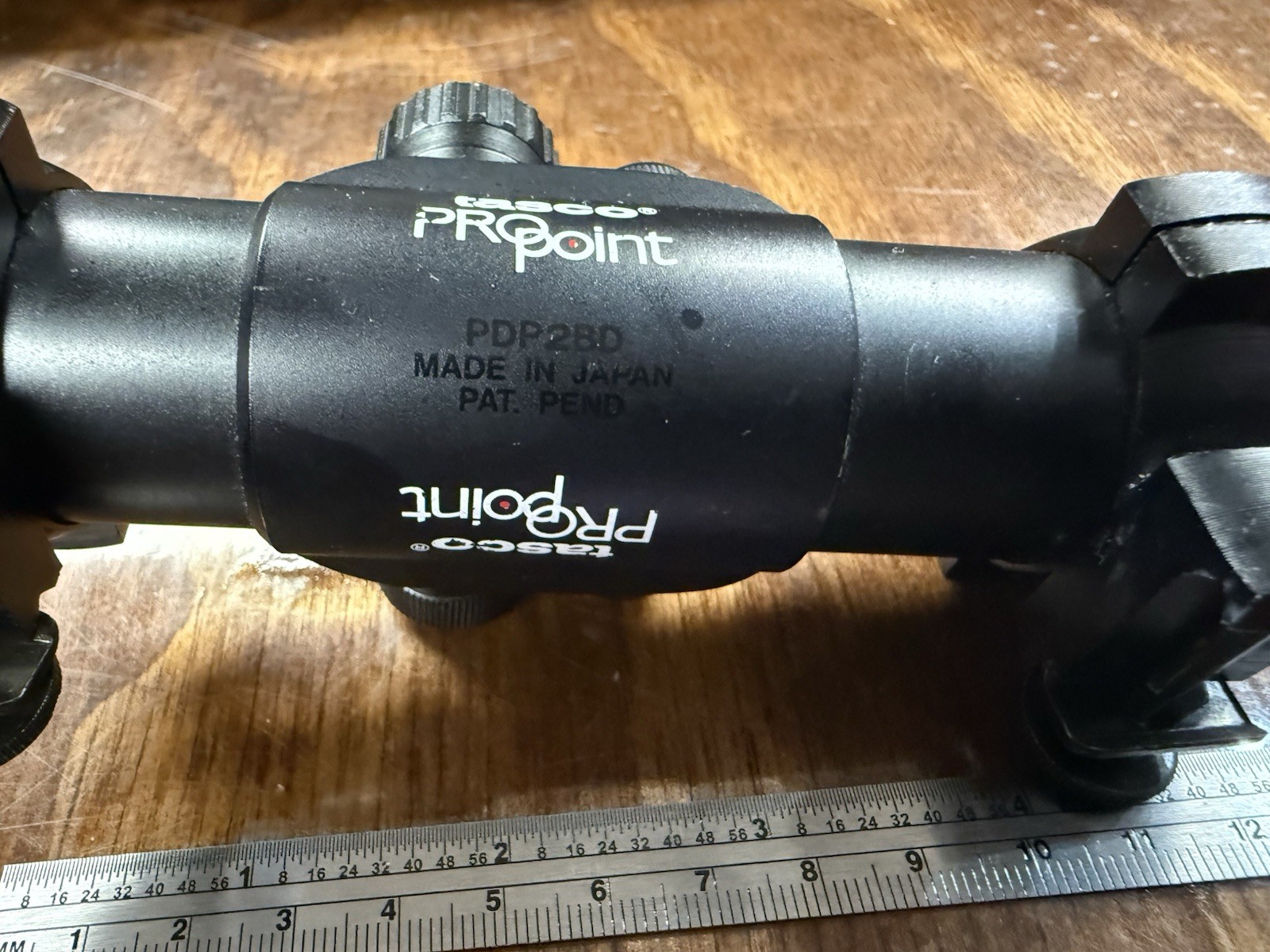 Tasco PDP2 Pro Point Red Dot Sight Scope PDP2BD With Rings