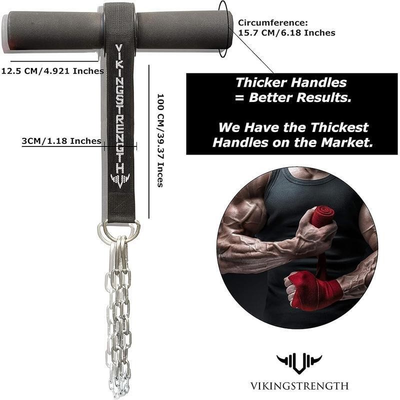 Thick Grip Forearm Blaster Adjustable Wrist Roller Strength Training Equipment