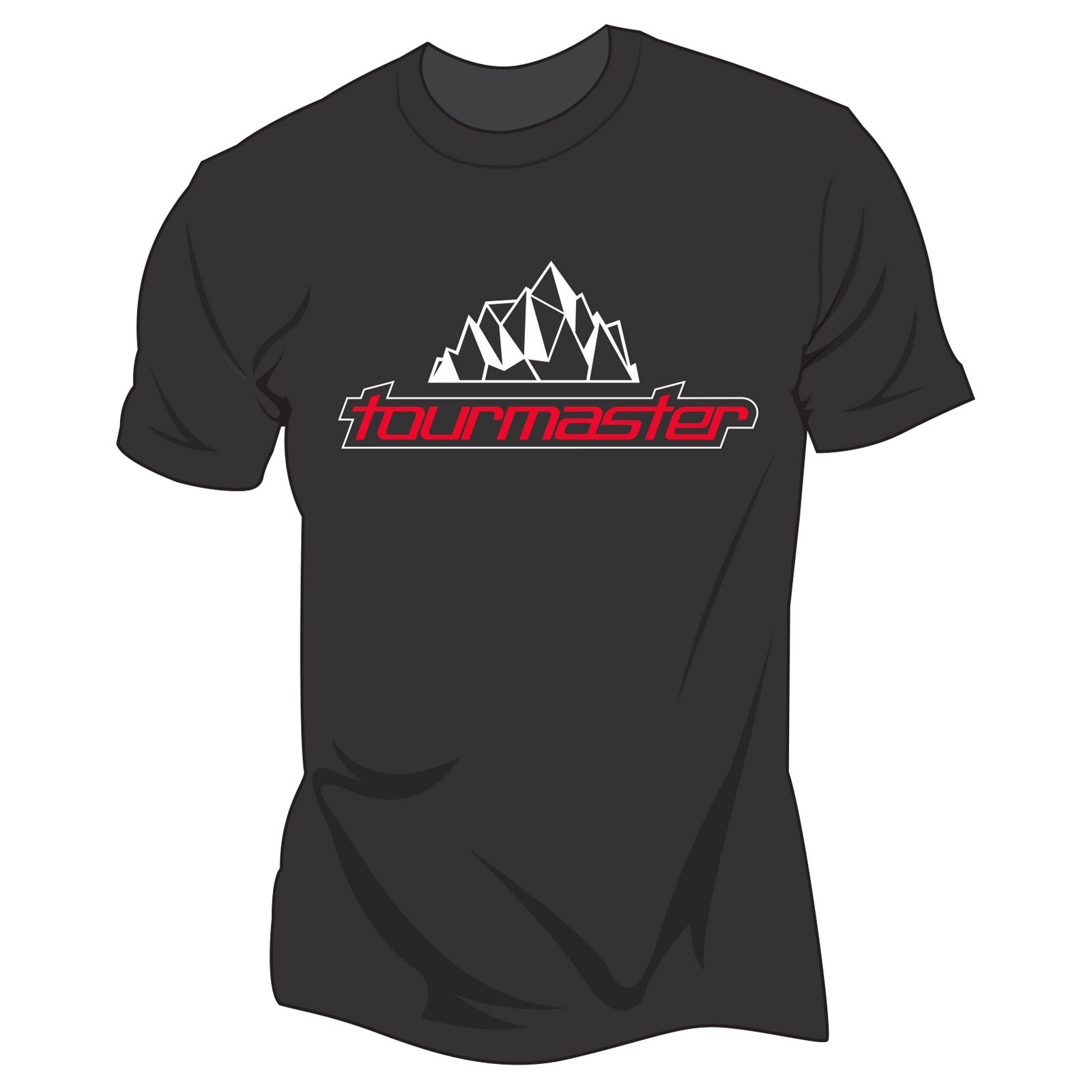 Tourmaster Tourmaster Logo SS Tees Lg Black