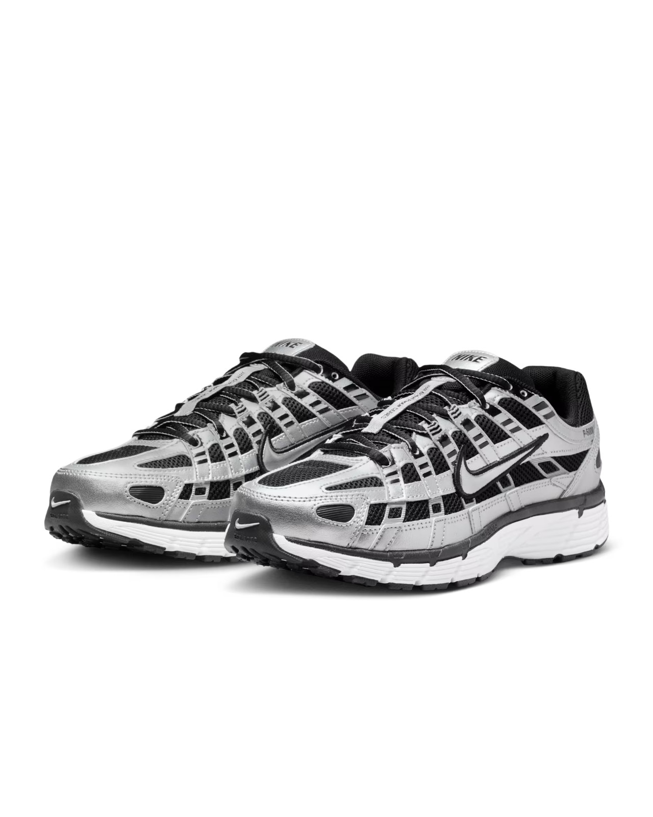Nike WMNS P-6000 "Metallic Silver/Black/White/Metallic Silver" BV1021-013 New