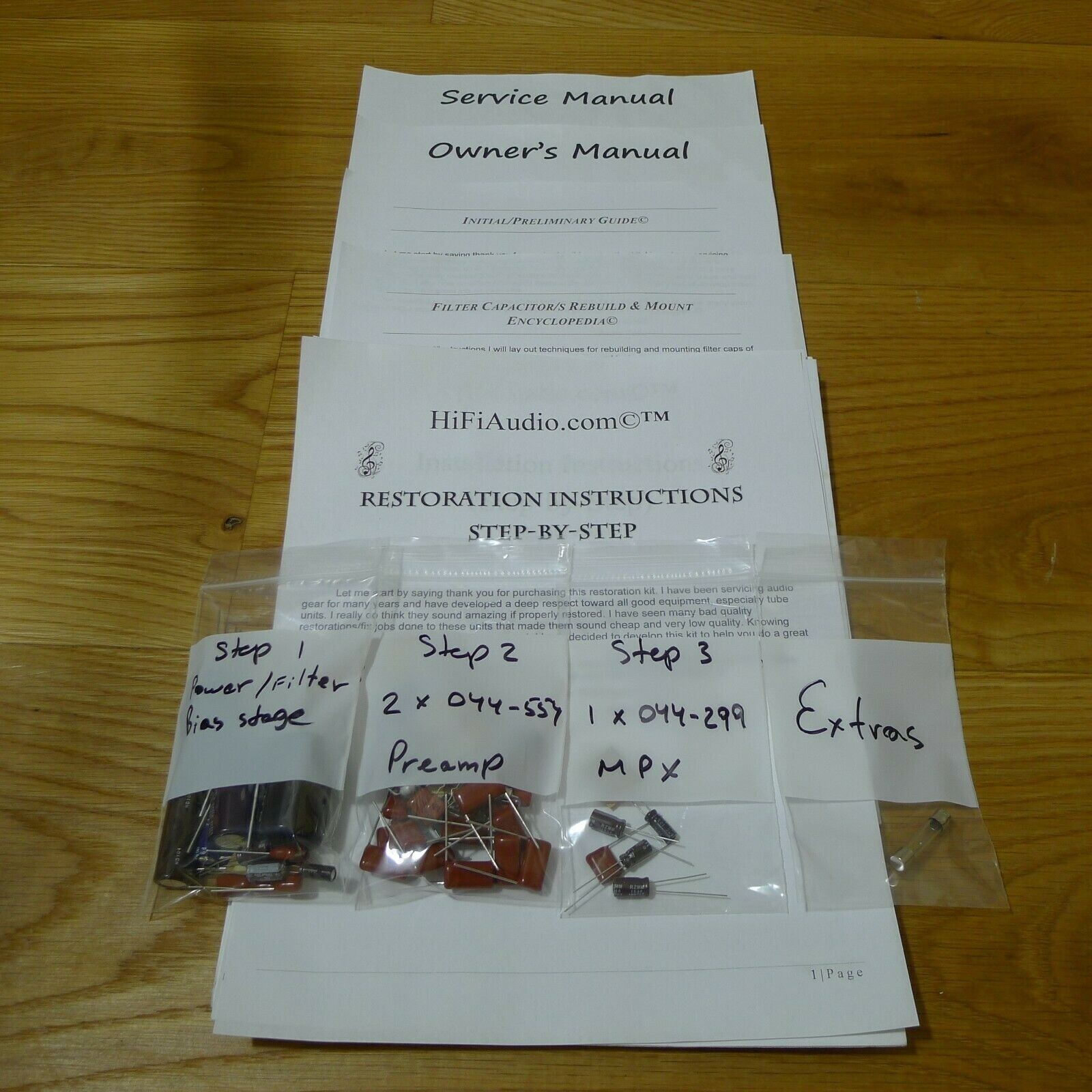 McIntosh MX115 tuner restoration recap repair service rebuild kit capacitor