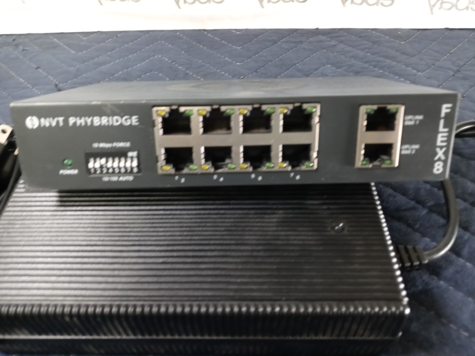 NVT Phybridge NV-FLX-08 FLEX8 Unmanaged Switch 8-Port PoE w/ Power Supply
