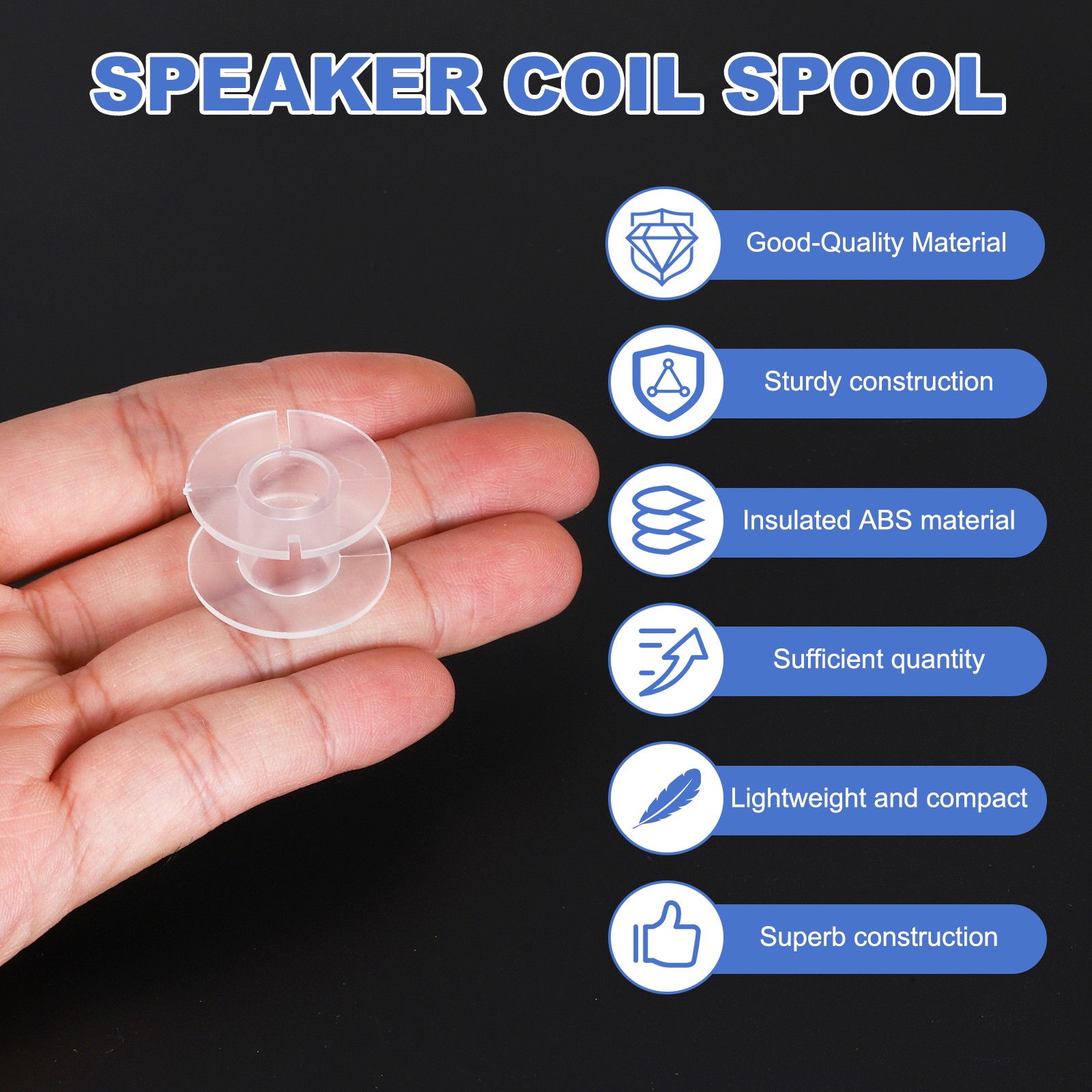 10pcs Speaker Crossover Bobbin Spools Coil, 26x15mm ABS Empty Spools