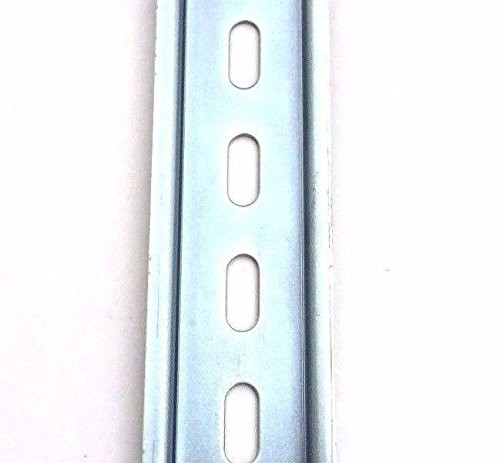 30 Pieces DIN Rail Slotted Steel Zinc Plated RoHS 6" Long 35mm Wide 7.5mm Hig...