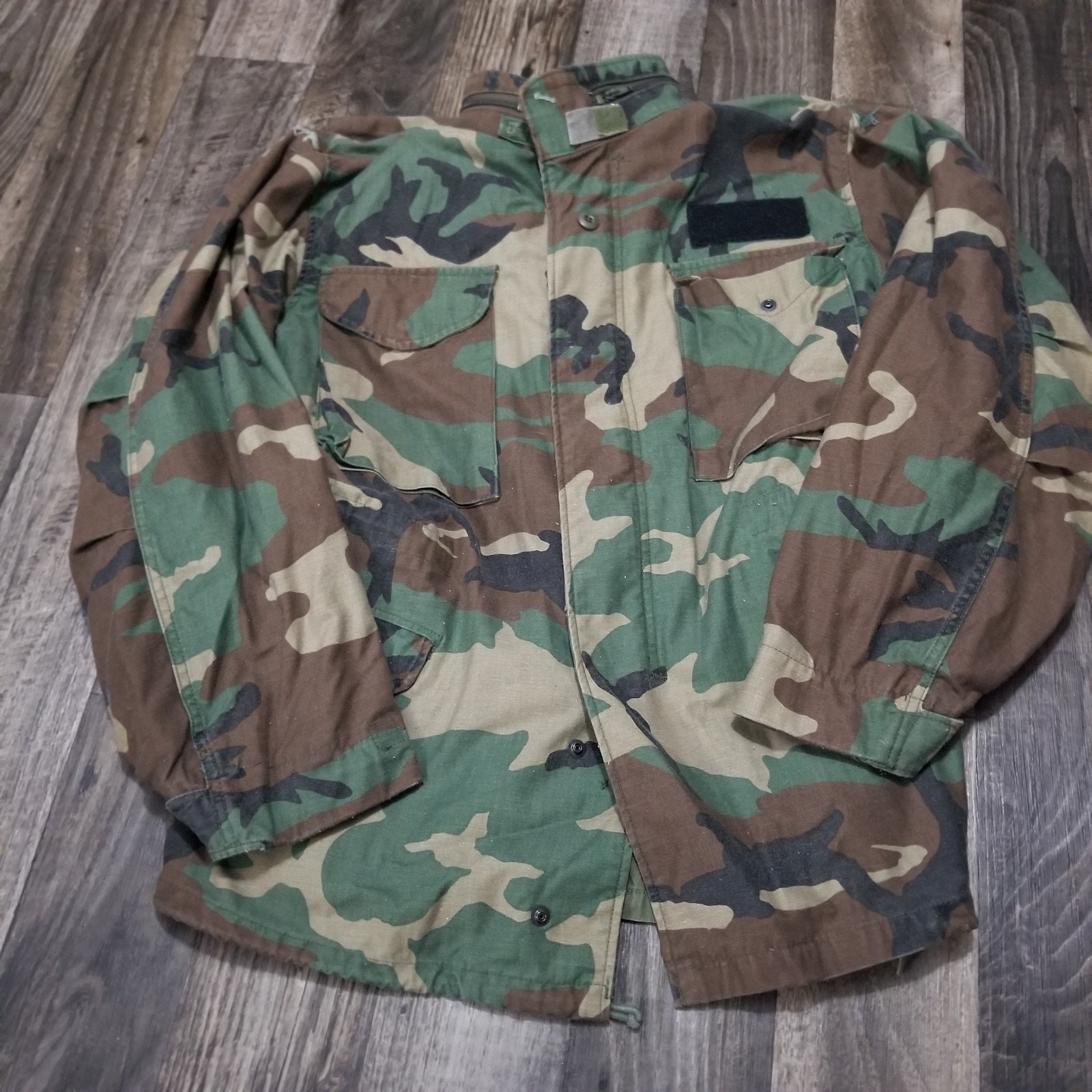 Vintage US Military Cold Weather Woodland Field Jacket Medium Regular 1990s