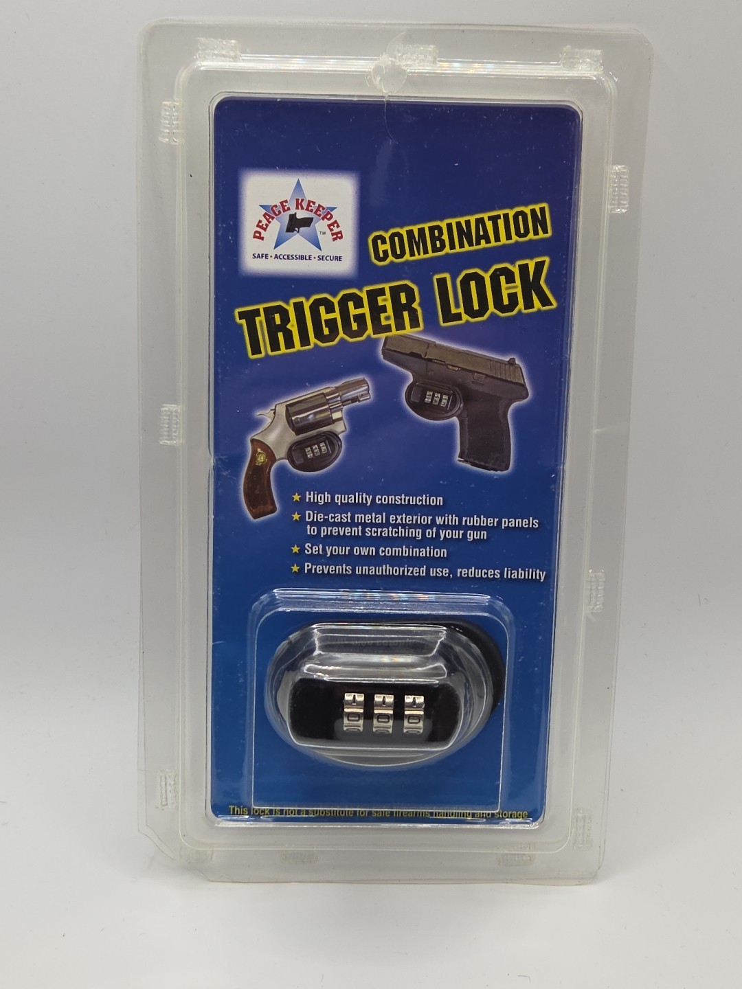 NEW Peace Keeper Combination Gun Trigger Safety Lock