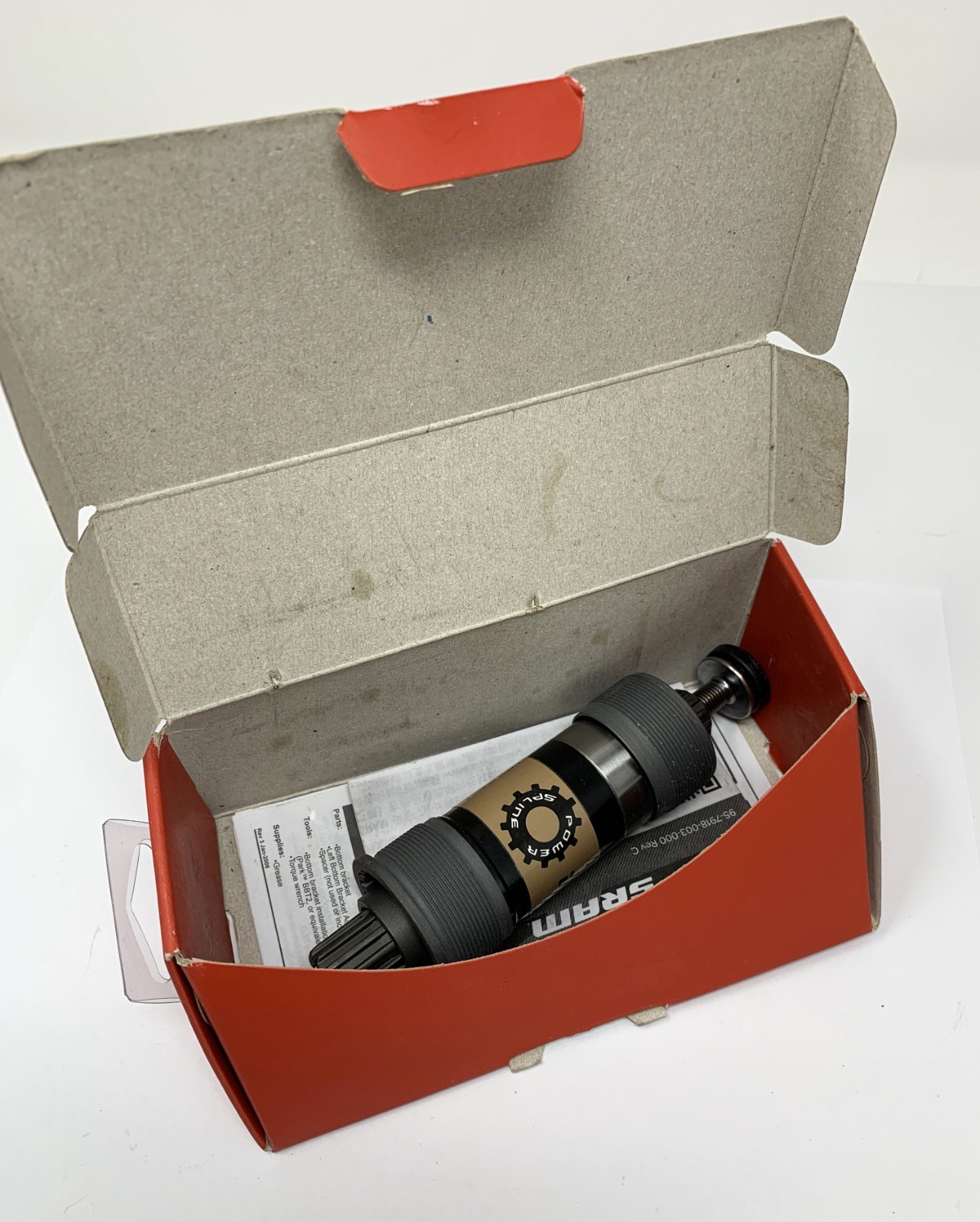 SRAM Power Spline BSA 73 x 118mm Bottom Bracket - New