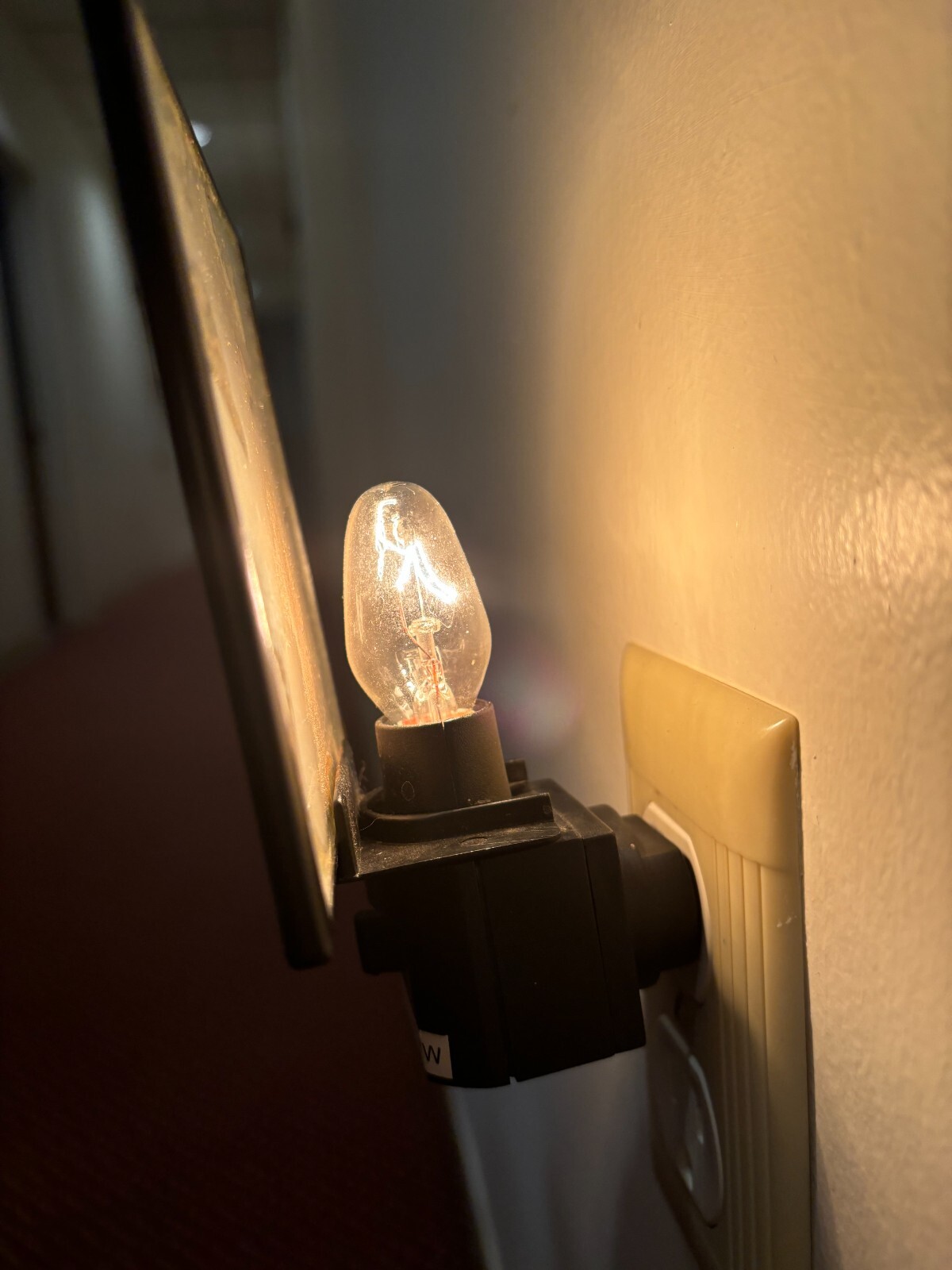 Night Light Sock Monkey Picture w/ Bulb Works