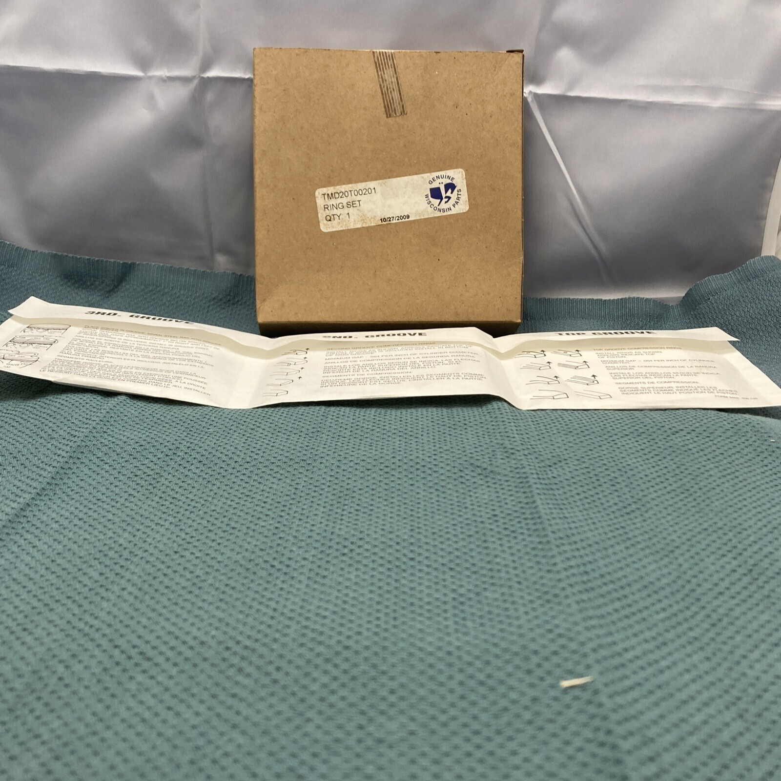NEW GENUINE WISCONSIN TMD20T00201 PISTON RING SET