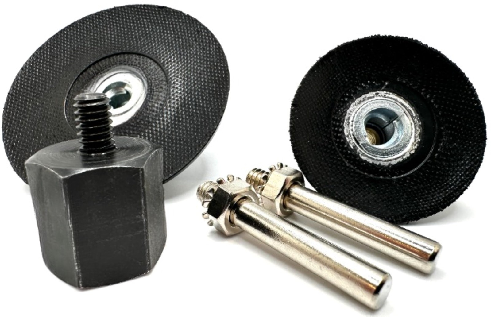 5 Piece 5/8-11 Angle Grinder Adapter Kit, with 2” & 3” Roll Lock Type R Quick...
