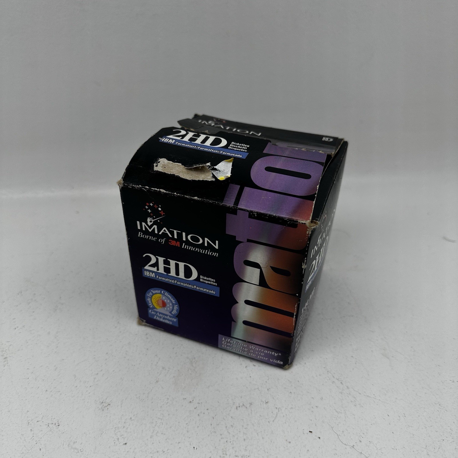 25 Pk IMATION 2HD Diskettes 1.44 MB 3.5"  IBM Formatted Computer Disks, Vintage