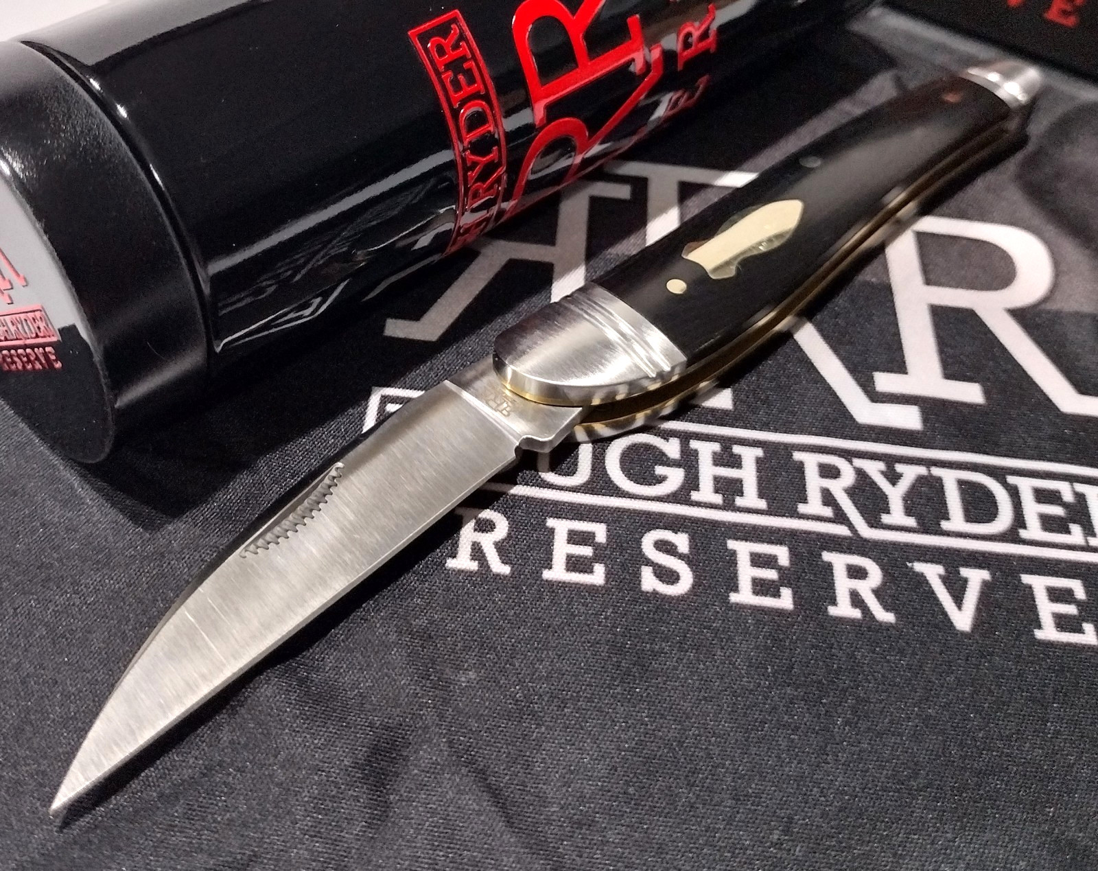 Rough Ryder Reserve Quillckiffe Black Micarta Wharncliffe Pocket Knife RRR021