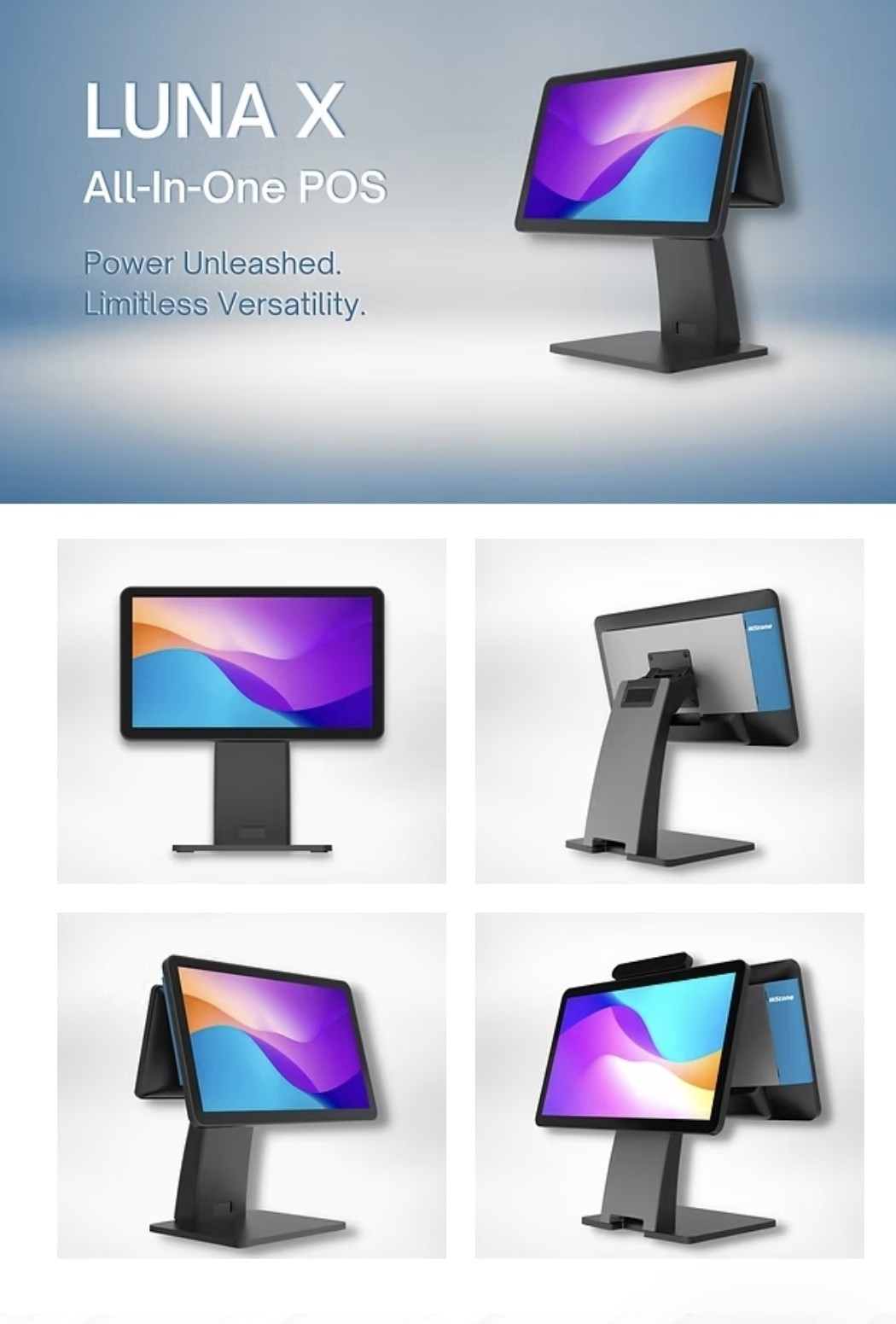 HiStone Luna X POS Register HK568U 256GB 15.6 Touchscreen Point of Sale Terminal
