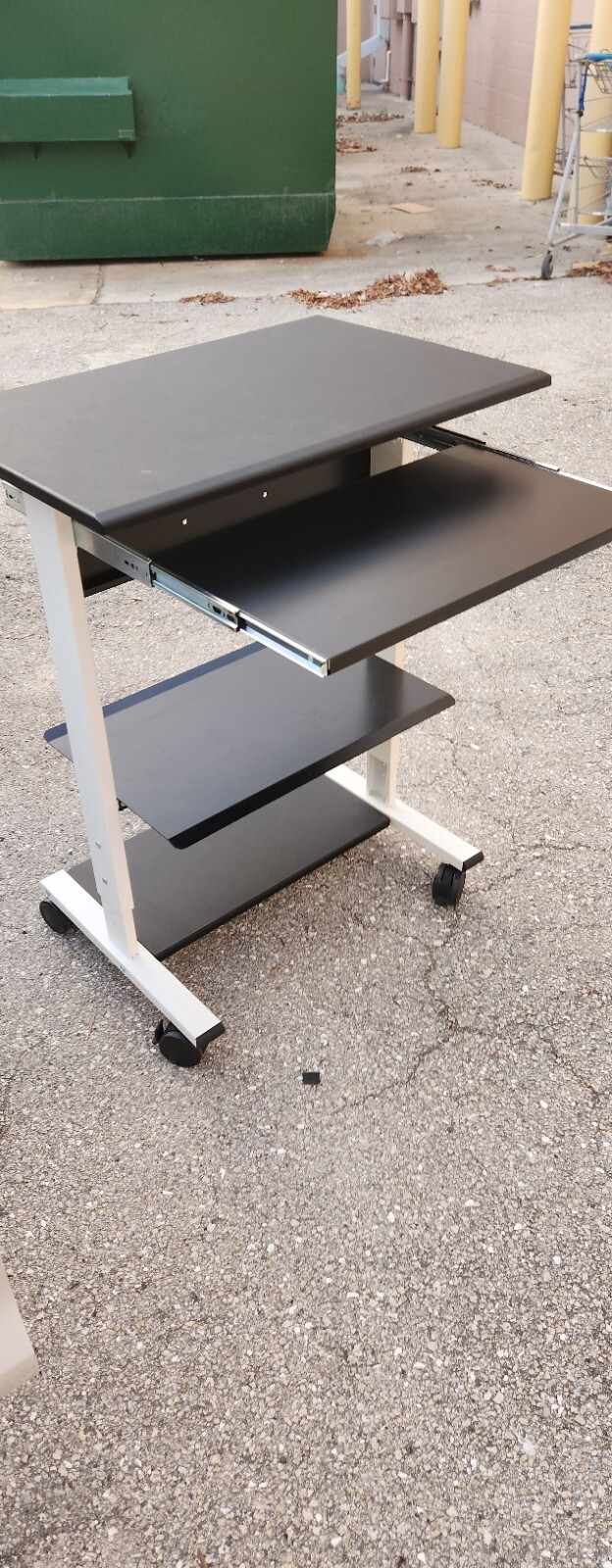 Tripp Lite Mobile Workstation with Adjustable Shelves, Locking Casters, TAA