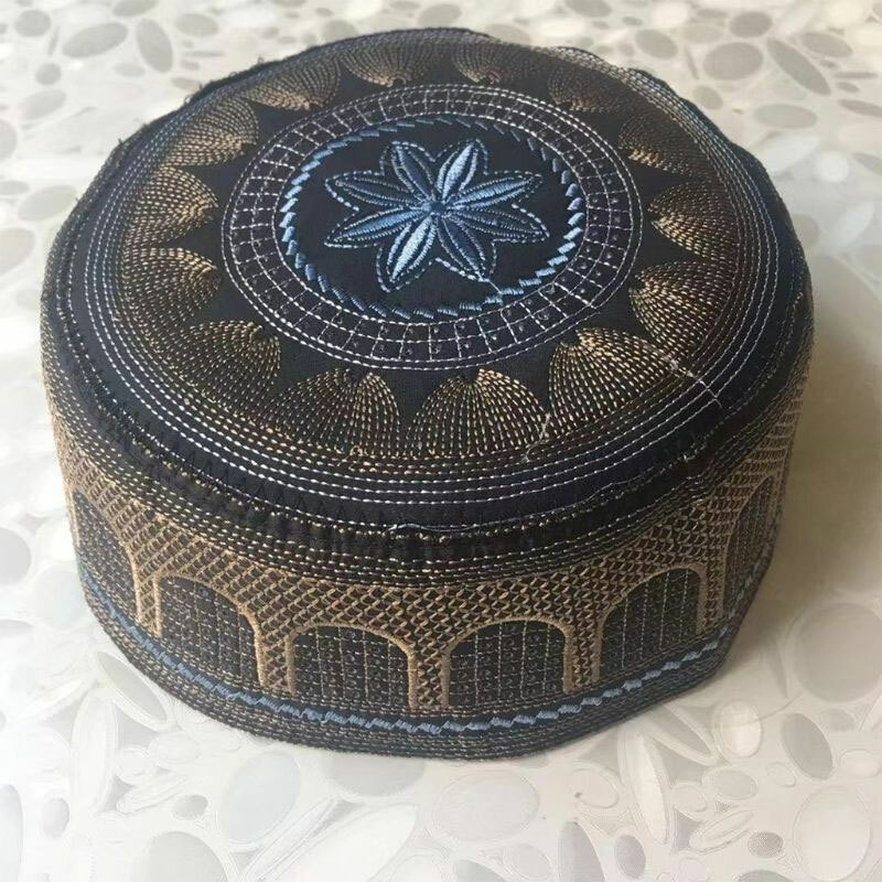 Men Skull Cap Muslim Islamic Prayer Hat Kufi Head Wear Ramadan Praying Scarf New