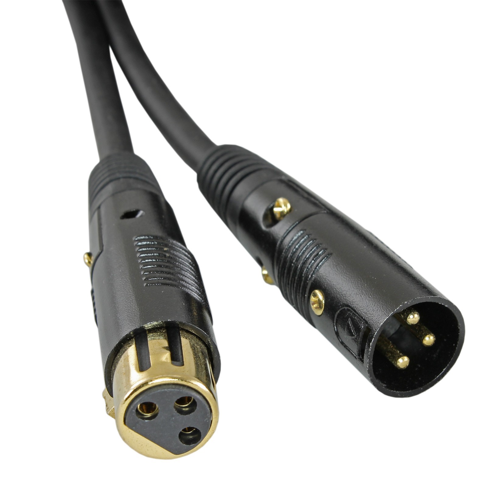 16 ga awg gauge 3 ft foot XLR Male To Female XLR CABLE for mic or DMX  lighting