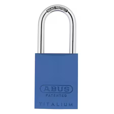 Abus 83Al/40 (200) Ka Blue Padlock, Keyed Alike, Long Shackle, Rectangular