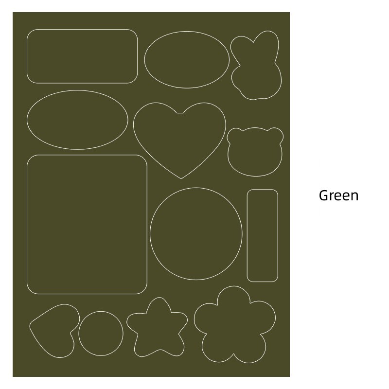 12Pcs Repair Patch Kits, Fabric Self-Adhesive Patches for Down Jacket, Green