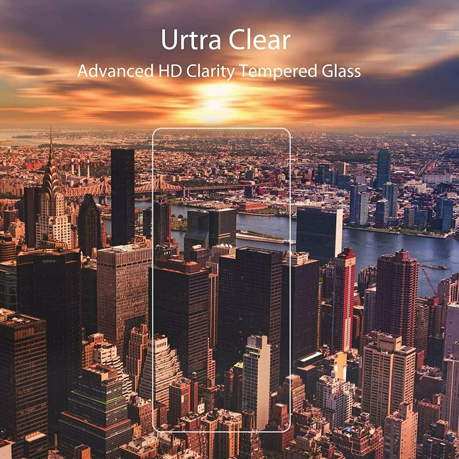 For Samsung Galaxy A52 5G Clear Tempered Clear Screen Protector Case Friendly
