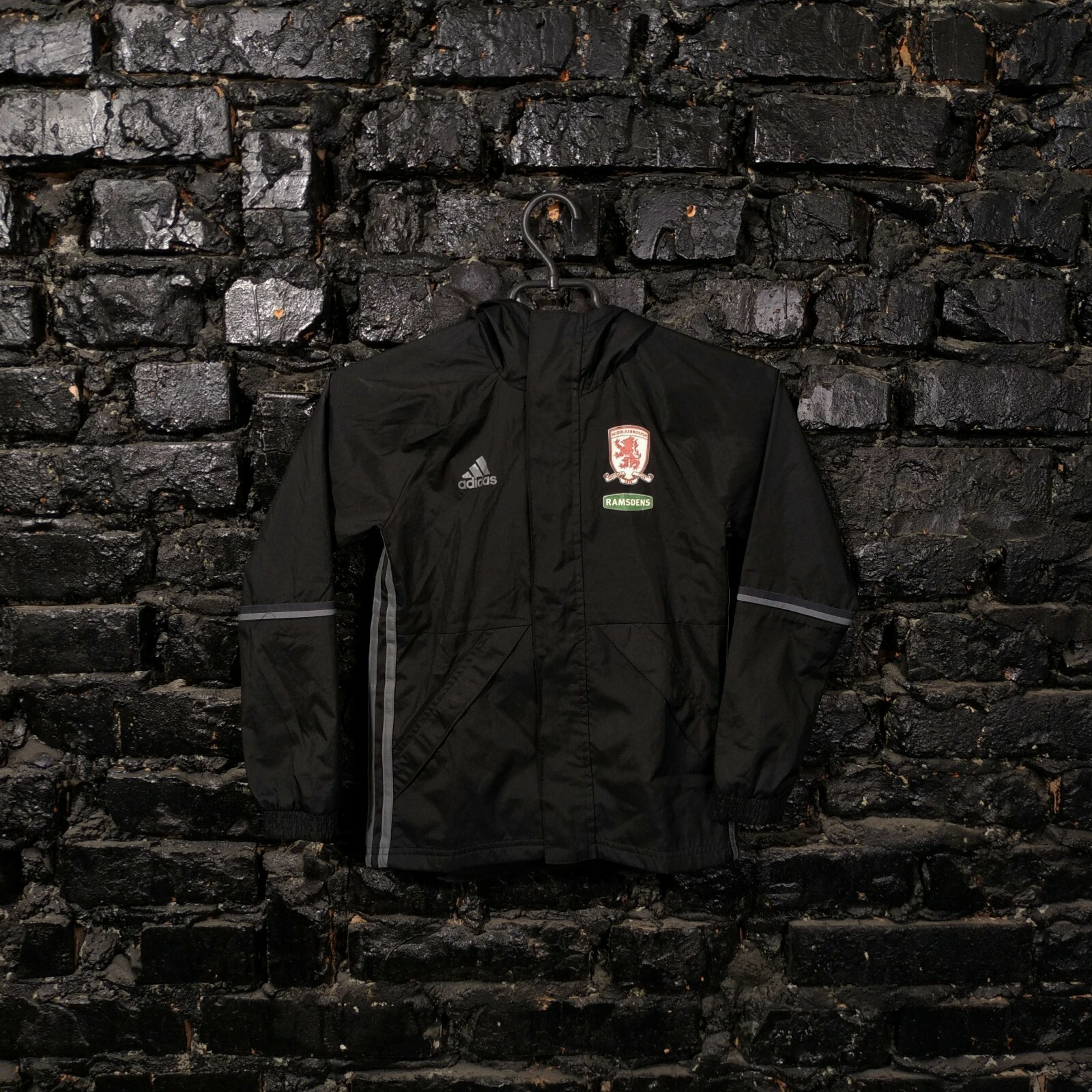 Middlesbrough Training Jacket With Zipped Good Adidas Polyester Young Size XS