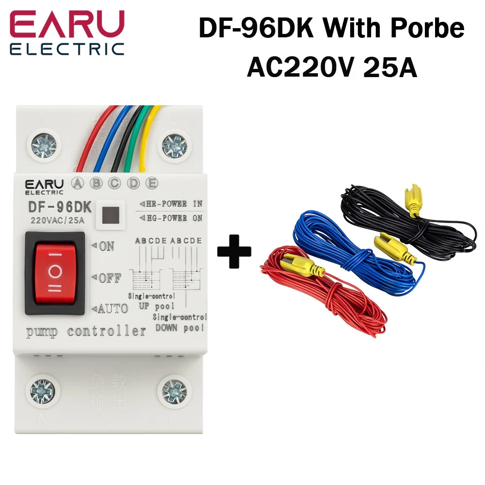 Water Level Switch 25A 220V Regulator Pump Sensor Tank Cables 2M