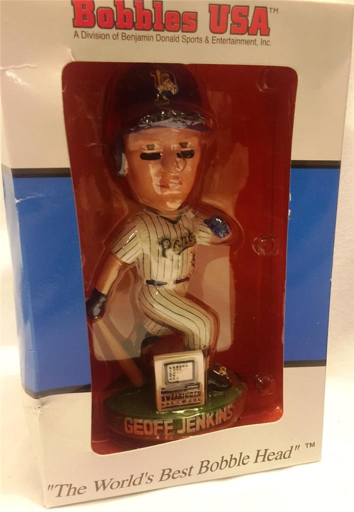 2004 STOCKTON PORTS GEOFF JENKINS SGA BOBBLEHEAD BREWERS ~ NIB