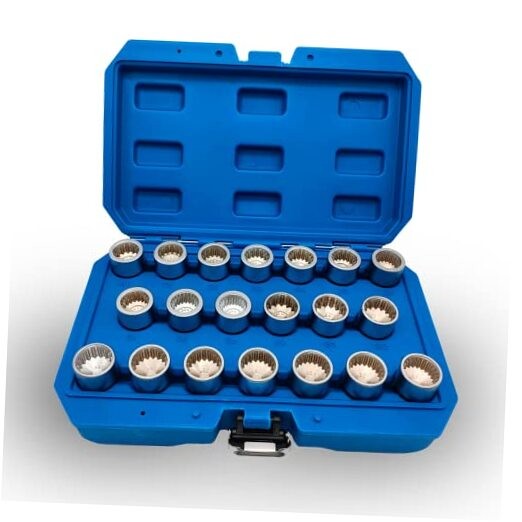 Wheel Lock Nut Key Kit for Porsche VW Touareg, Anti-Theft Lug Nut Removal 20PCS