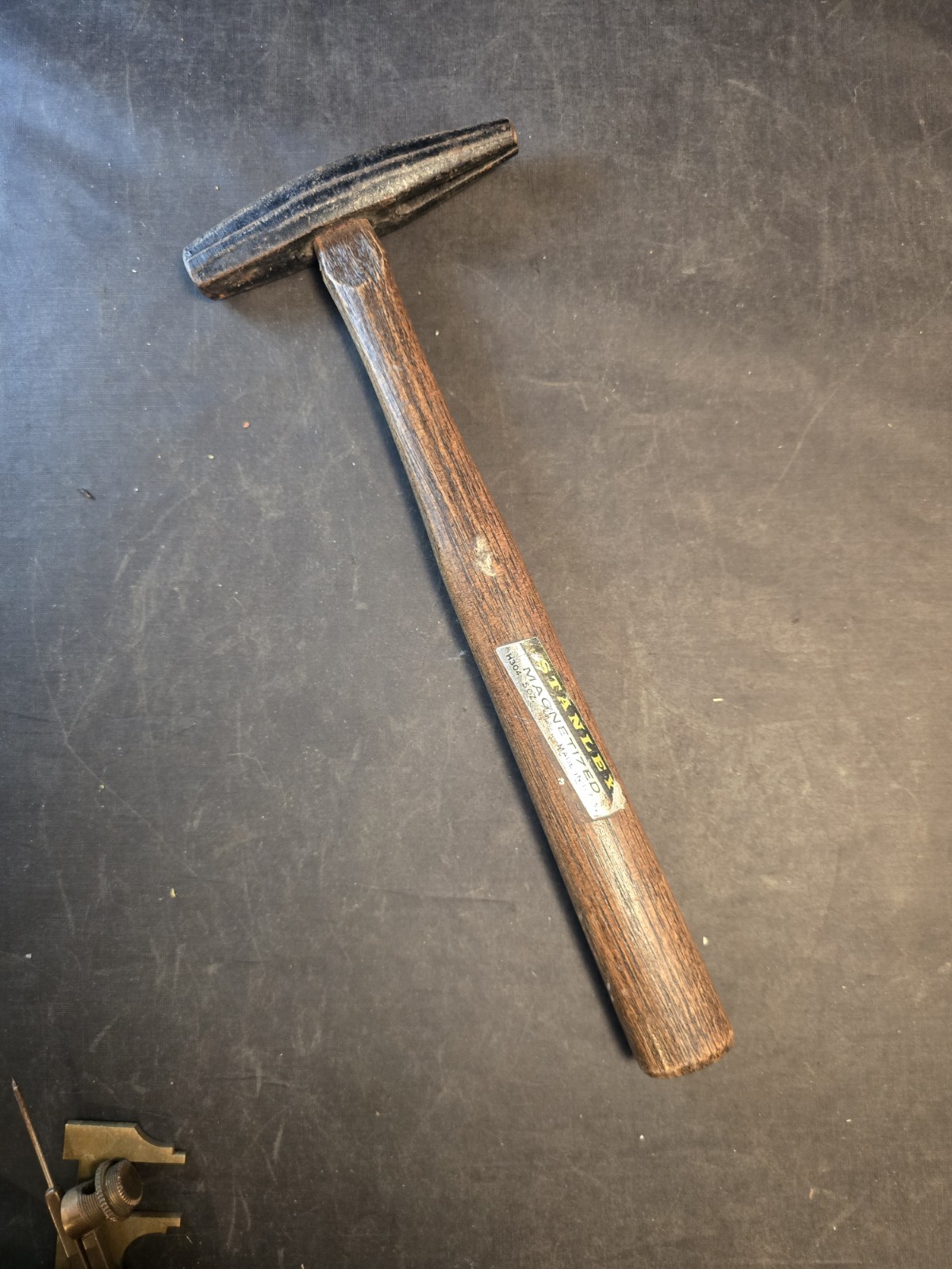 Vintage Stanley  Magnetized Tack Hammer H304 5 Oz. USA Wood Handle