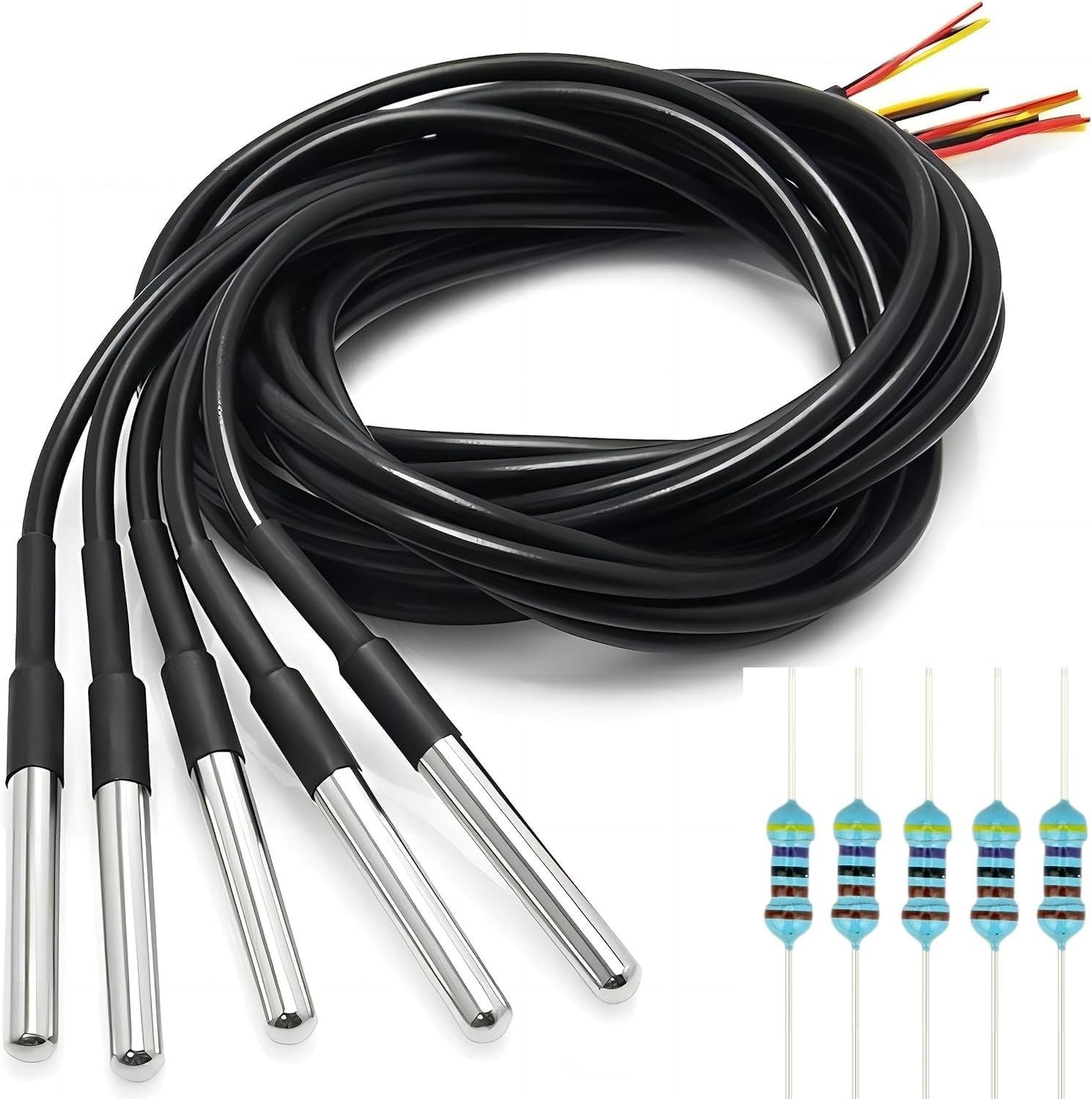 DS18B20 Temperature Sensor High-Accuracy Waterproof for Arduino Raspberry Pi ...