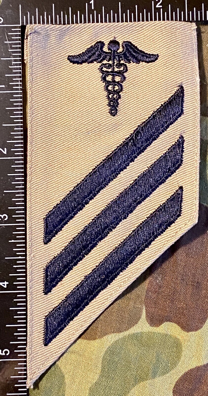 US Navy Rate Hospitalman striker Khaki Patch E-3 USN HN USMC Corpsman