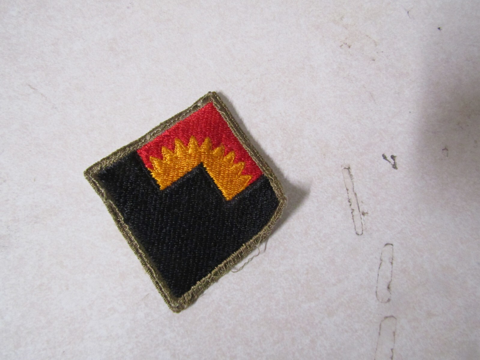 MILITARY PATCH OLD ORIGINAL WW2 ERA US ARMY WESTERN DEFENSE COMMAND ANTI AIRCRAF