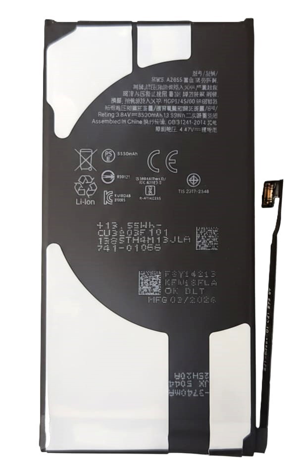 OEM Apple A2655 Battery for iPhone 13 - 3550mAh Replacement Li-ion - Black