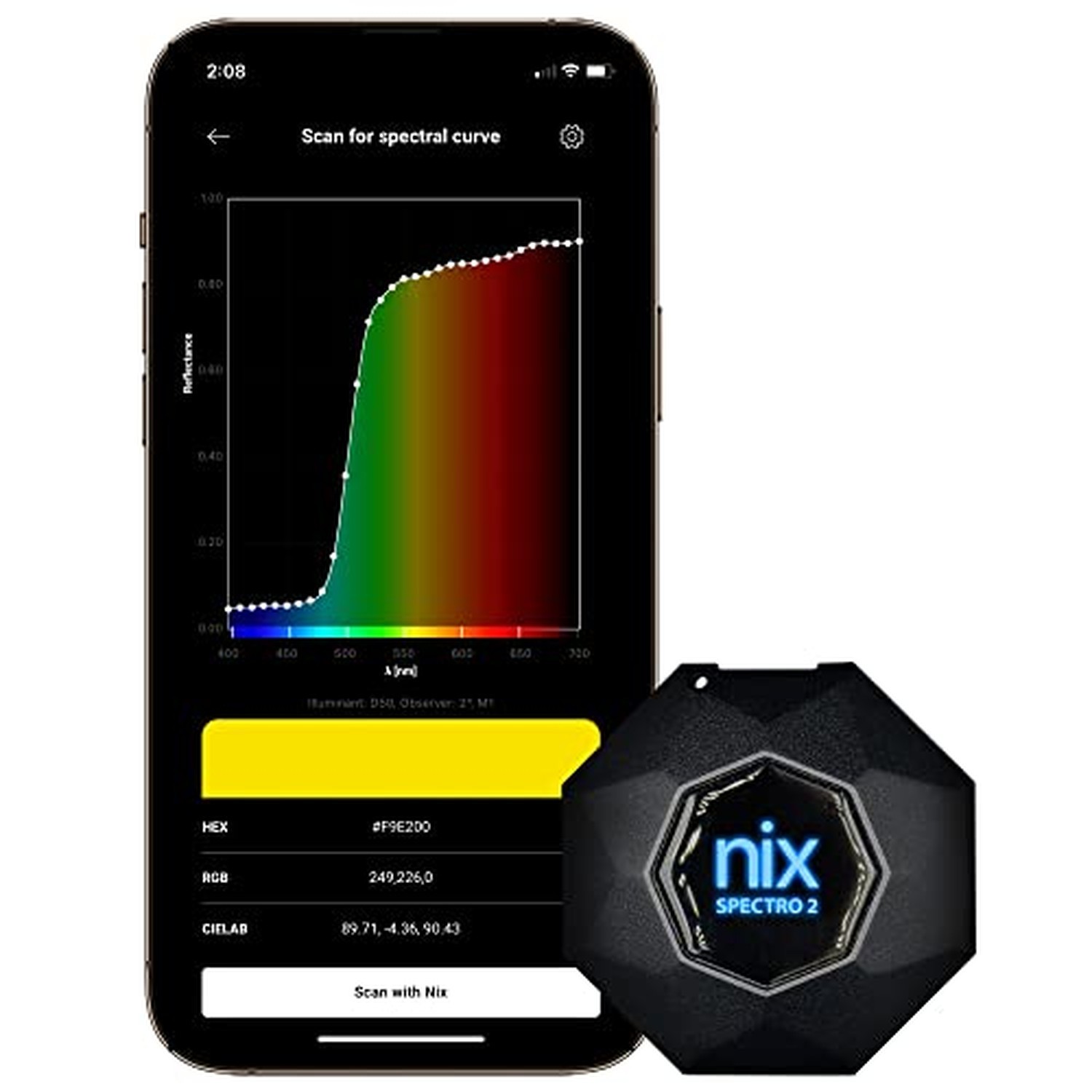 Nix Spectro 2 Spectrophotometer - Professional and Portable Color Measurement...